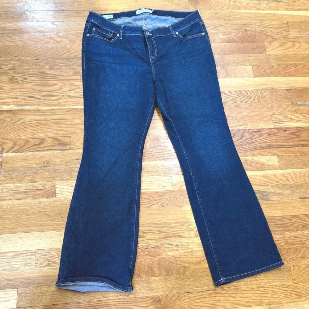 Torrid First At‎ Fit Relaxed Boot Jeans 18R Dark Wash Blue Denim